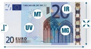 Gemischtwertzähler mit Banknotenscanner, Wertermittlung, Reject-Fach und 4-facher Echtheitsprüfung