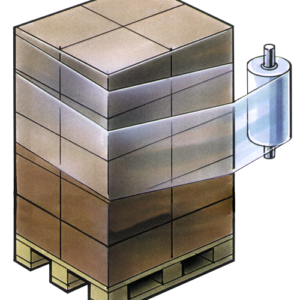 Paletizare prin infoliere cu stretch